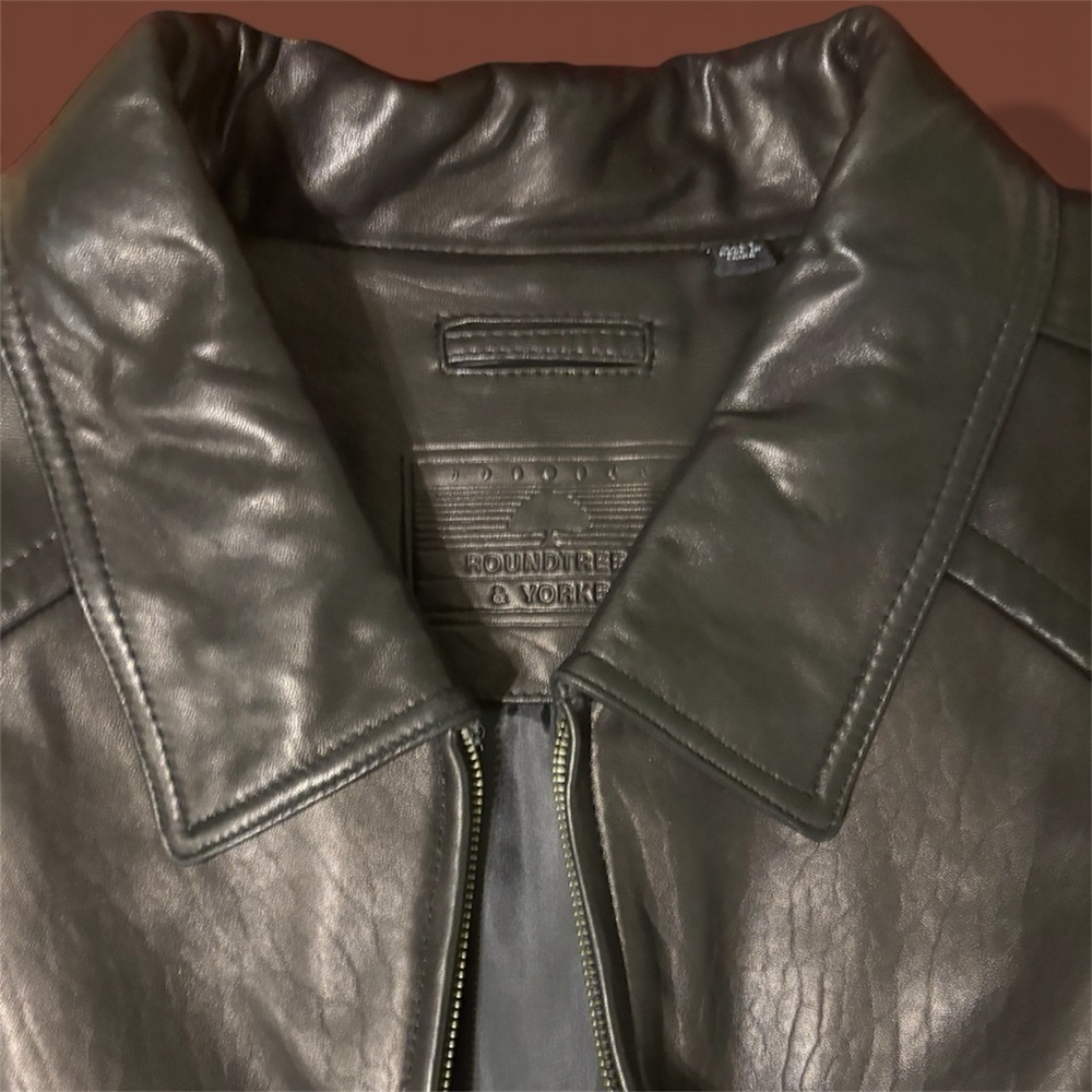 Roundtree & Yorke Men's New Lamb Skin Leather Jacket 3XLT - Picture 4 of 11